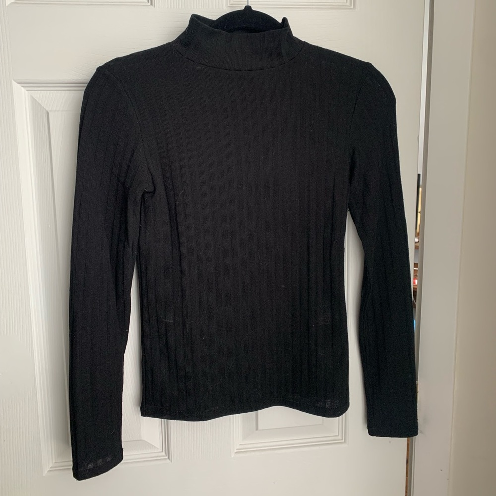 Topshop ribbed mock turtleneck